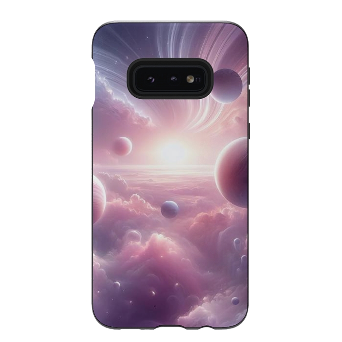 Galaxy S10e StrongFit Lavender Universe by JohnnyVillas