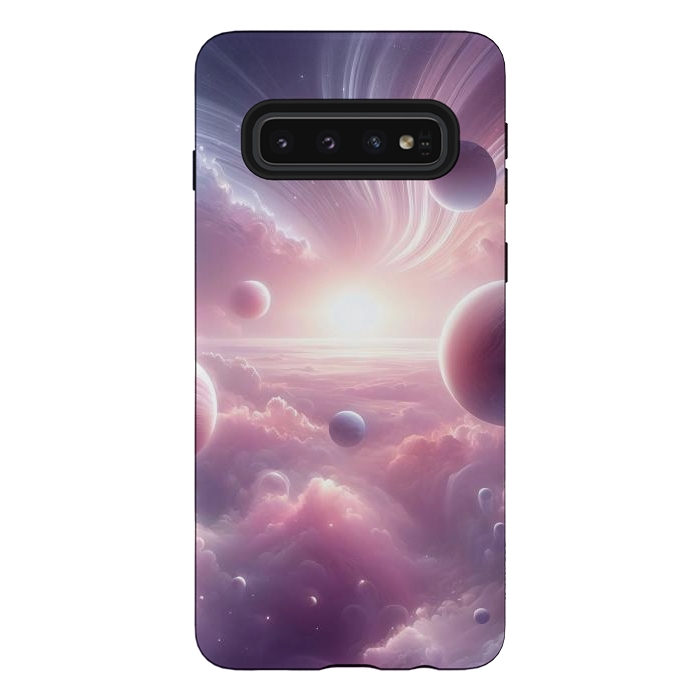 Galaxy S10 StrongFit Lavender Universe by JohnnyVillas