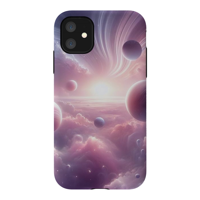 iPhone 11 StrongFit Lavender Universe by JohnnyVillas