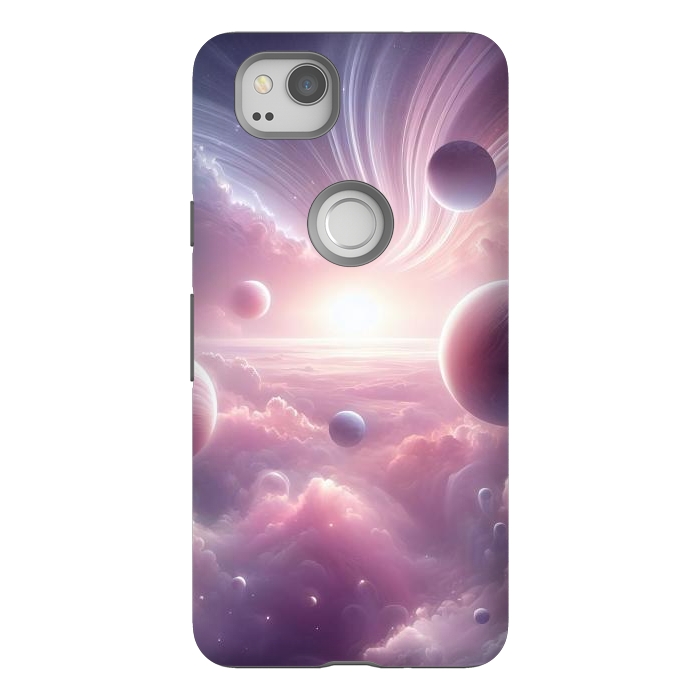 Pixel 2 StrongFit Lavender Universe by JohnnyVillas