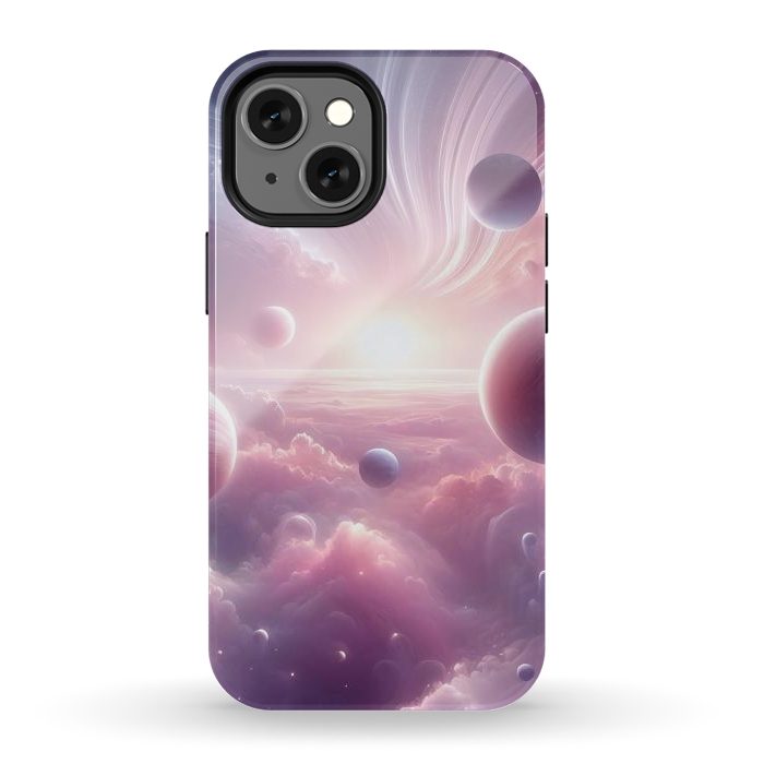 iPhone 12 mini StrongFit Lavender Universe by JohnnyVillas