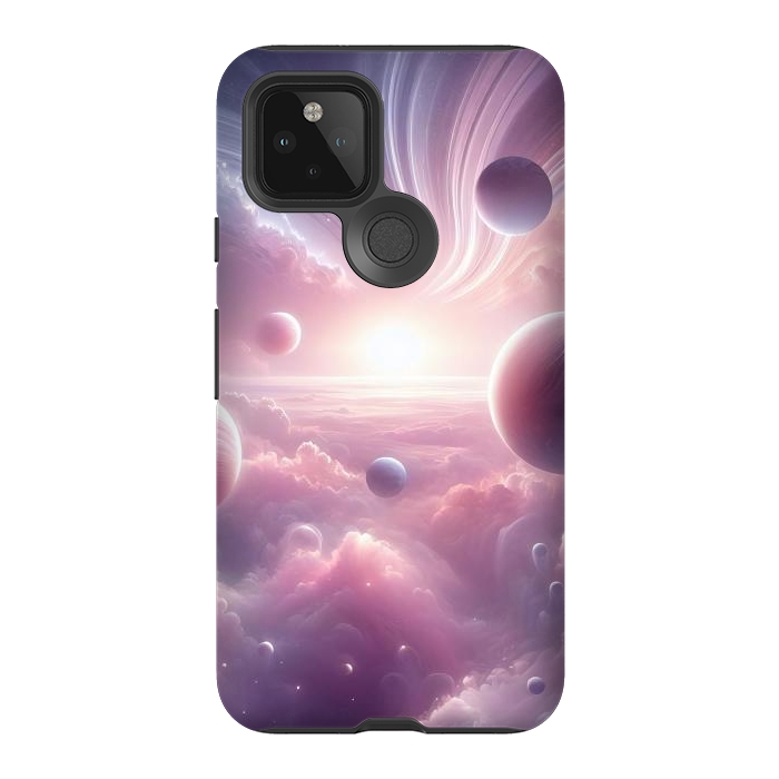 Pixel 5 StrongFit Lavender Universe by JohnnyVillas