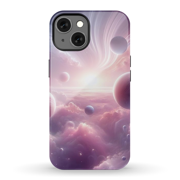 iPhone 13 StrongFit Lavender Universe by JohnnyVillas