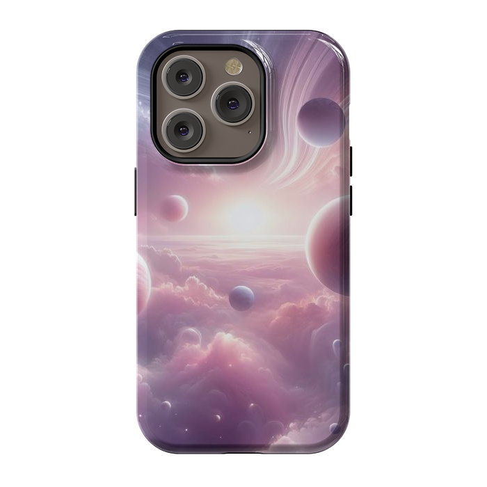 iPhone 14 Pro StrongFit Lavender Universe by JohnnyVillas