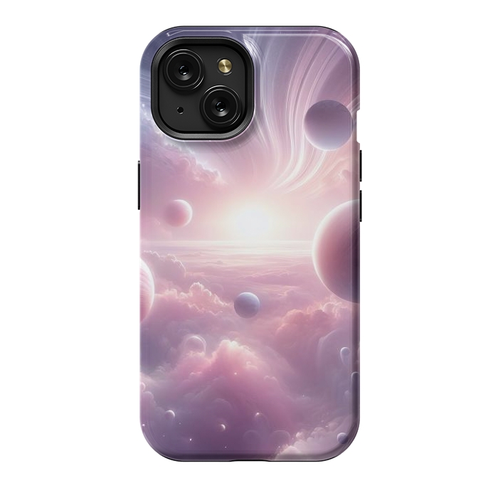 iPhone 15 StrongFit Lavender Universe by JohnnyVillas