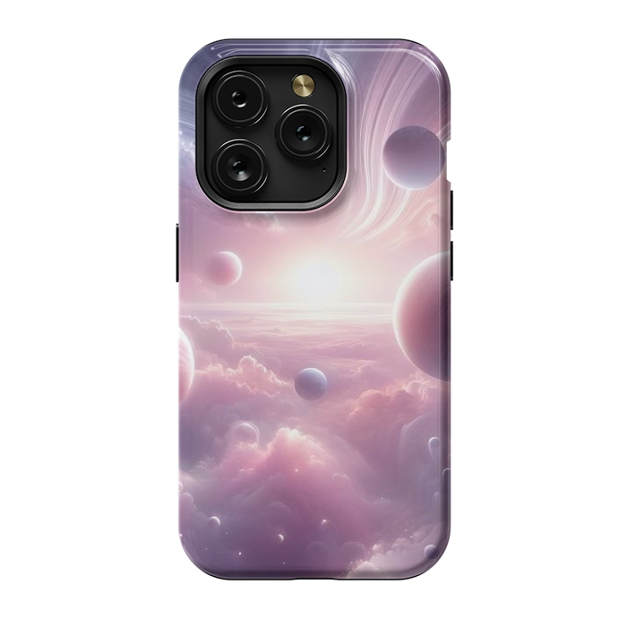 iPhone 15 Pro StrongFit Lavender Universe by JohnnyVillas