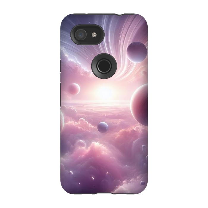 Pixel 3A StrongFit Lavender Universe by JohnnyVillas