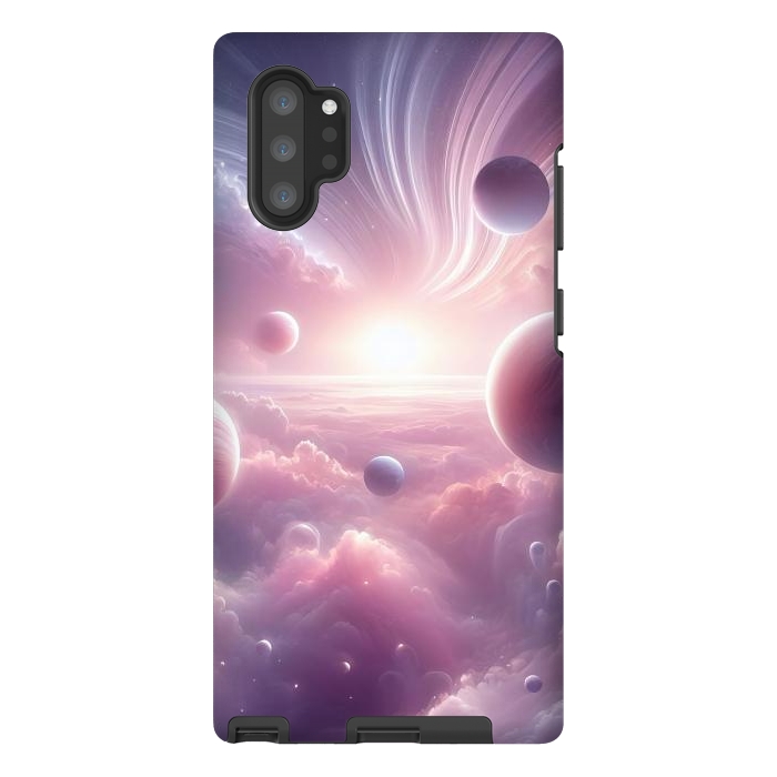 Galaxy Note 10 plus StrongFit Lavender Universe by JohnnyVillas