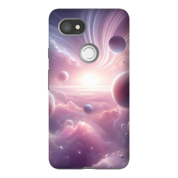 Pixel 2XL StrongFit Lavender Universe by JohnnyVillas