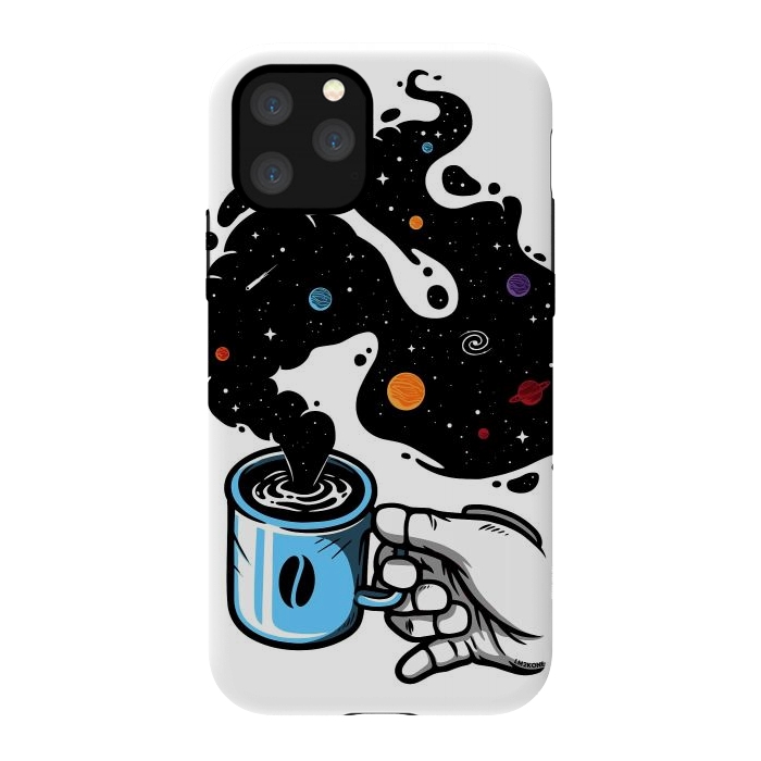 iPhone 11 Pro StrongFit Space Coffee by LM2Kone