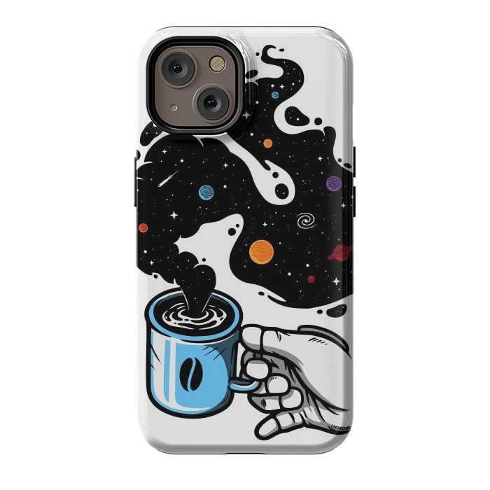 iPhone 14 StrongFit Space Coffee by LM2Kone