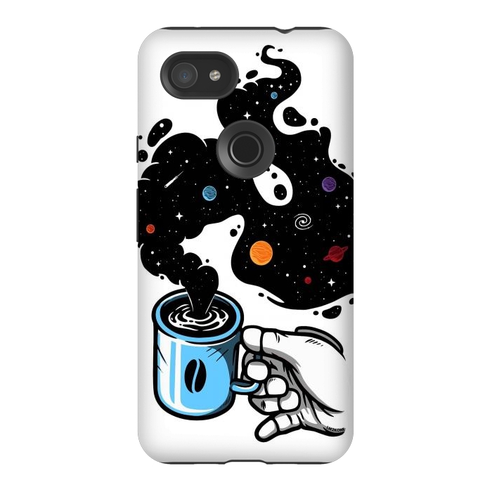 Pixel 3AXL StrongFit Space Coffee by LM2Kone