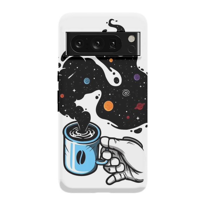 Pixel 8 Pro StrongFit Space Coffee by LM2Kone