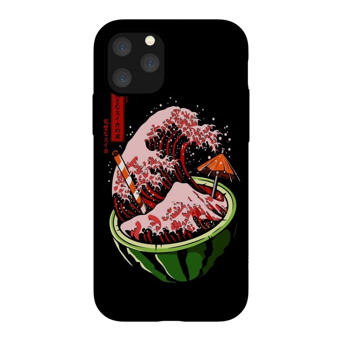 iPhone 11 Pro StrongFit The Great Wave Of Watermelon by LM2Kone