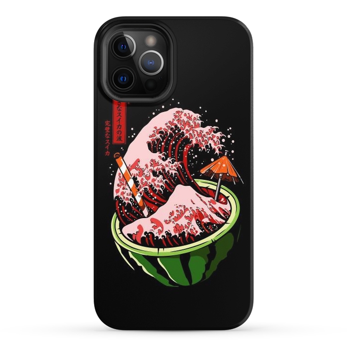 iPhone 12 Pro StrongFit The Great Wave Of Watermelon by LM2Kone