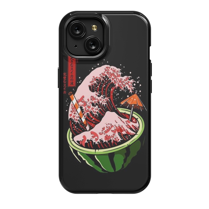 iPhone 15 StrongFit The Great Wave Of Watermelon by LM2Kone