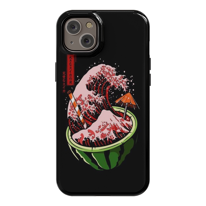 iPhone 14 Plus StrongFit The Great Wave Of Watermelon by LM2Kone