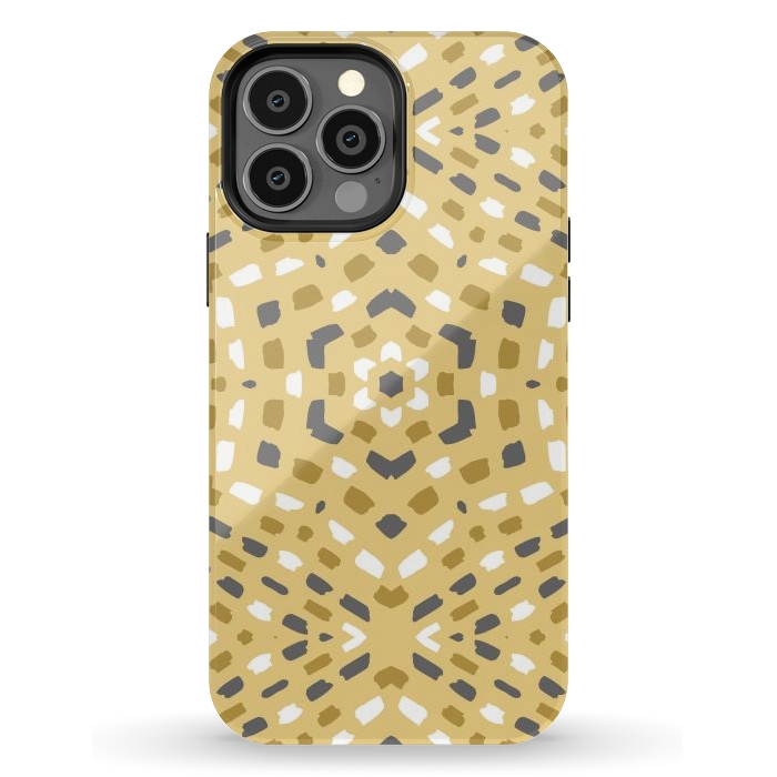 iPhone 13 Pro Max StrongFit Geometrical Kaleidoscope Pattern by Creativeaxle
