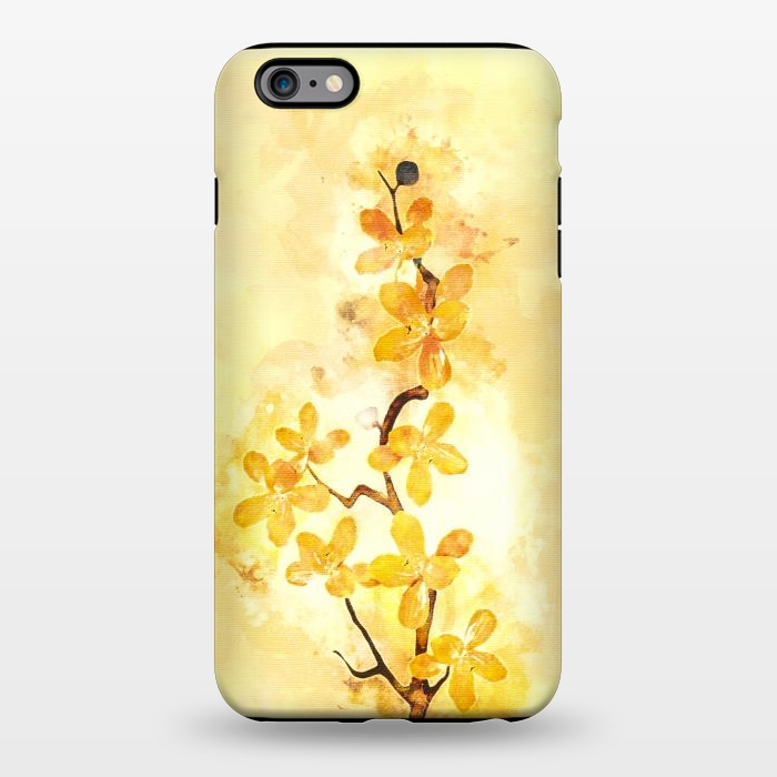 iPhone 6/6s plus StrongFit Yellow Tropical Branch by Creativeaxle
