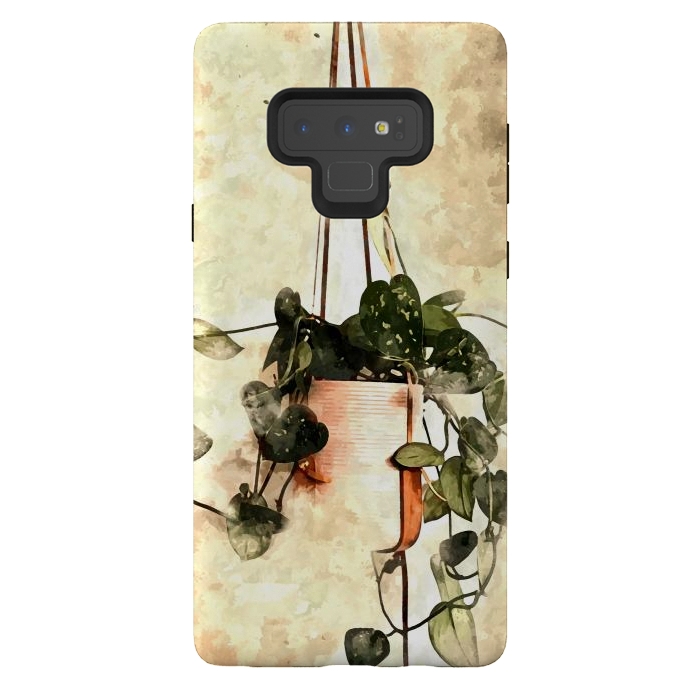 Galaxy Note 9 StrongFit Hanging Money Plant by Creativeaxle
