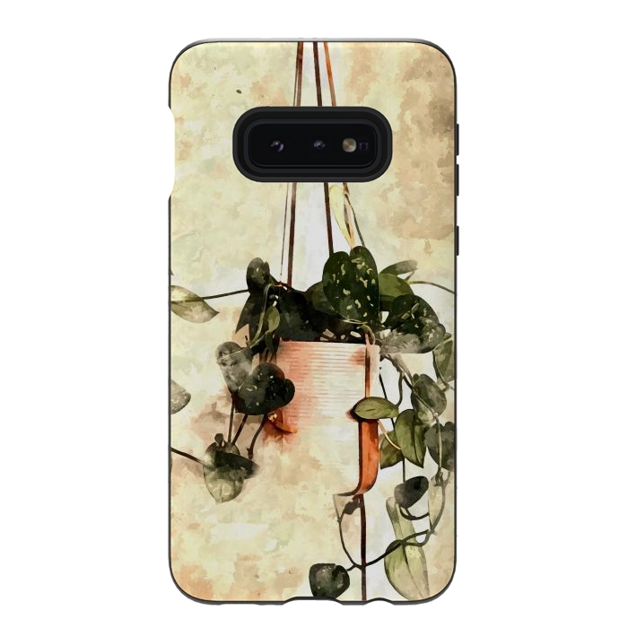 Galaxy S10e StrongFit Hanging Money Plant by Creativeaxle