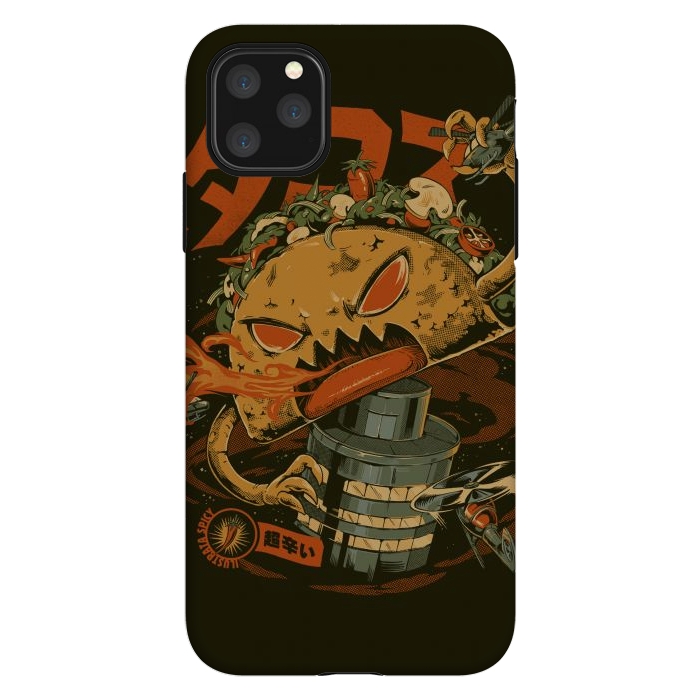 iPhone 11 Pro Max StrongFit Spicy Taco Attack by Ilustrata