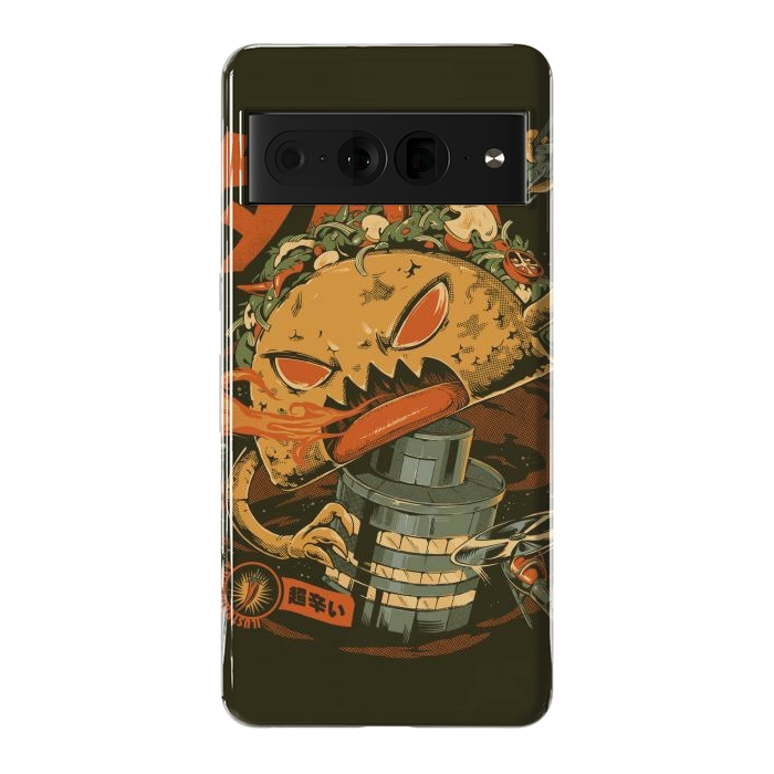 Pixel 7 Pro StrongFit Spicy Taco Attack by Ilustrata