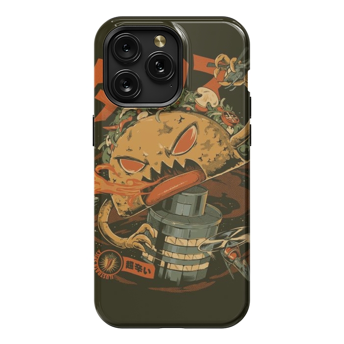 iPhone 15 Pro Max StrongFit Spicy Taco Attack by Ilustrata