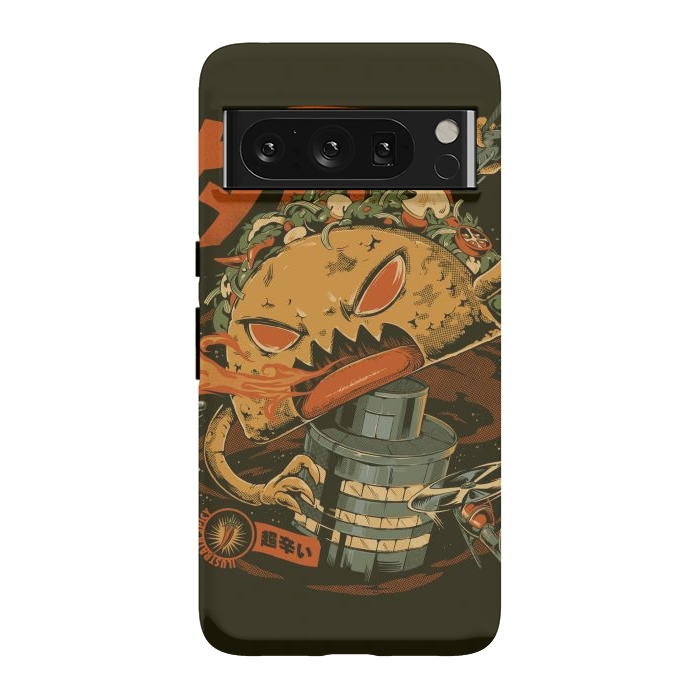 Pixel 8 Pro StrongFit Spicy Taco Attack by Ilustrata