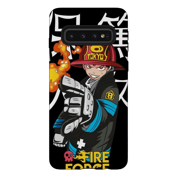 Galaxy S10 StrongFit Fire force by Kato