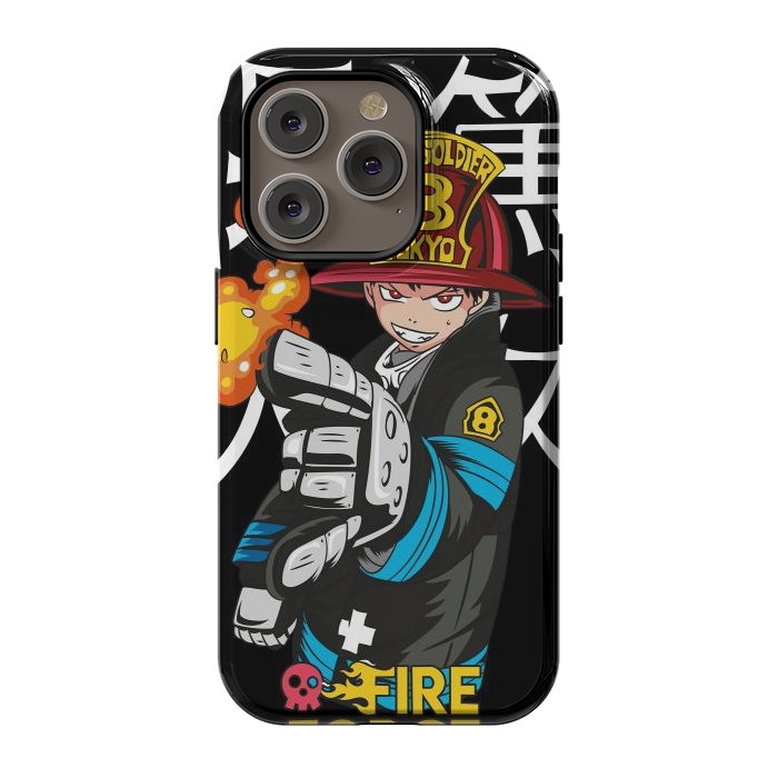 iPhone 14 Pro StrongFit Fire force by Kato
