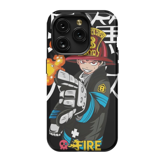 iPhone 15 Pro StrongFit Fire force by Kato