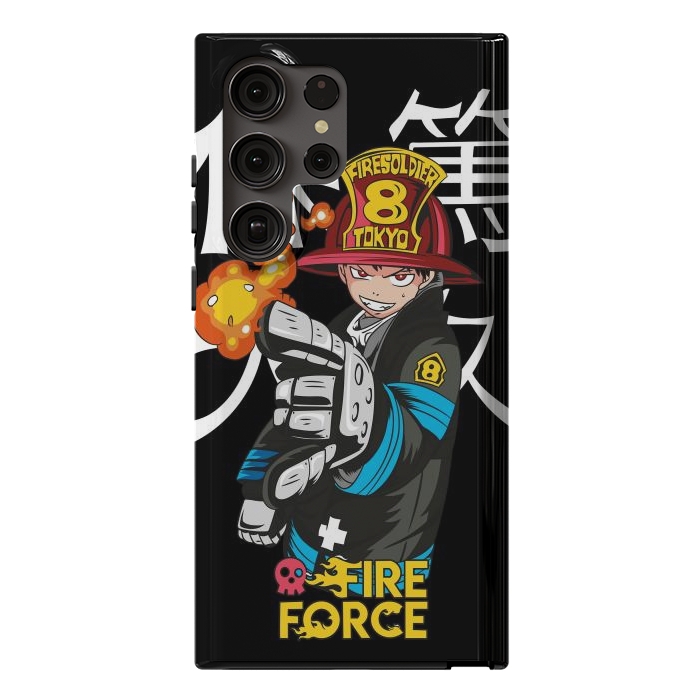Galaxy S23 Ultra StrongFit Fire force by Kato