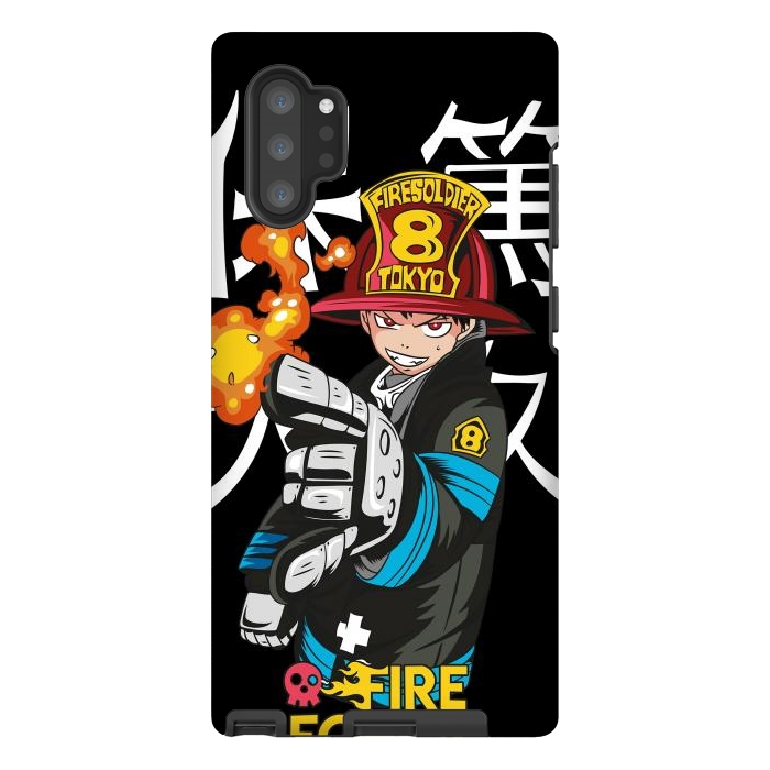 Galaxy Note 10 plus StrongFit Fire force by Kato