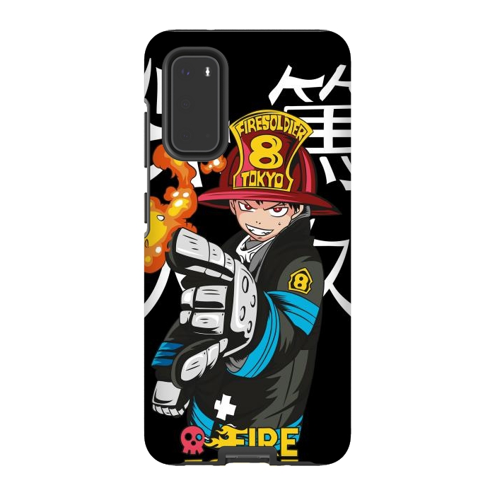 Galaxy S20 StrongFit Fire force by Kato