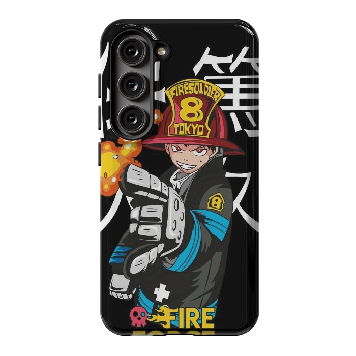 Galaxy S23 StrongFit Fire force by Kato