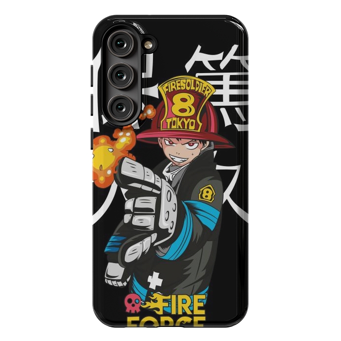 Galaxy S23 Plus StrongFit Fire force by Kato