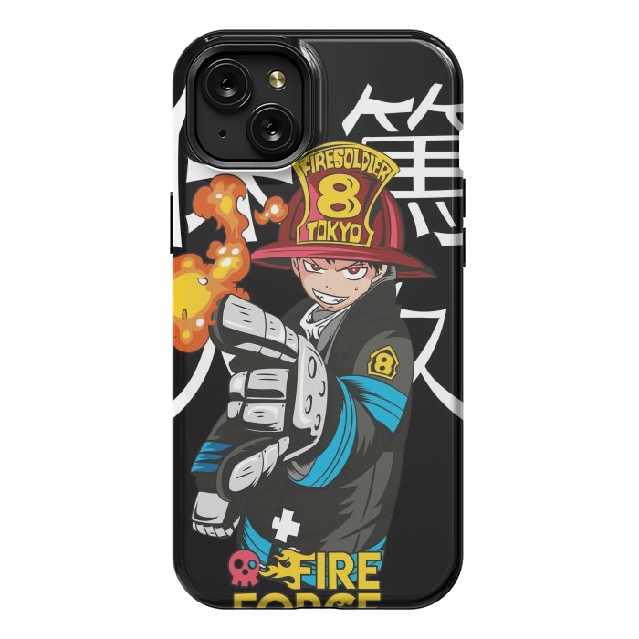 iPhone 15 Plus StrongFit Fire force by Kato