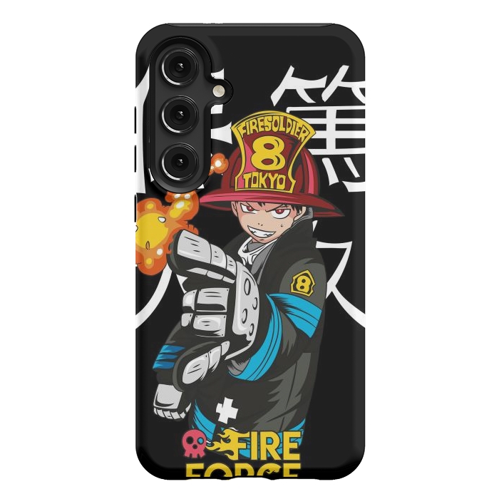 Galaxy S24 Plus StrongFit Fire force by Kato