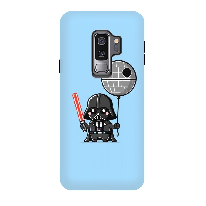 Galaxy S9 plus StrongFit Mini Vader - Come to the Cute Side by Mitxel Gonzalez