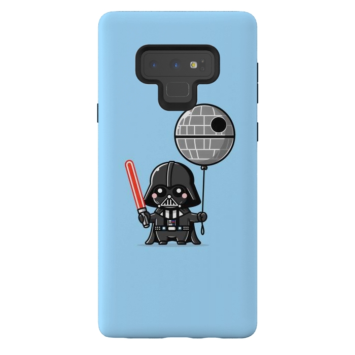 Galaxy Note 9 StrongFit Mini Vader - Come to the Cute Side by Mitxel Gonzalez