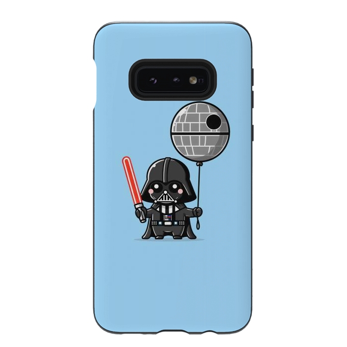 Galaxy S10e StrongFit Mini Vader - Come to the Cute Side by Mitxel Gonzalez