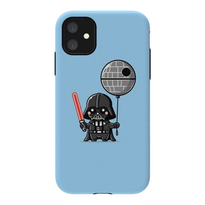 iPhone 11 StrongFit Mini Vader - Come to the Cute Side by Mitxel Gonzalez