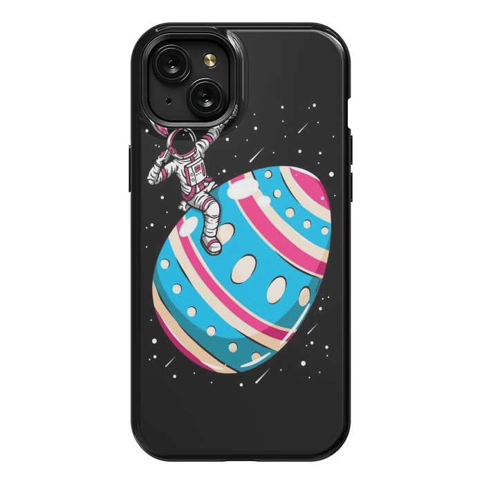 iPhone 15 Plus StrongFit Easter Egg Astronaut by LM2Kone