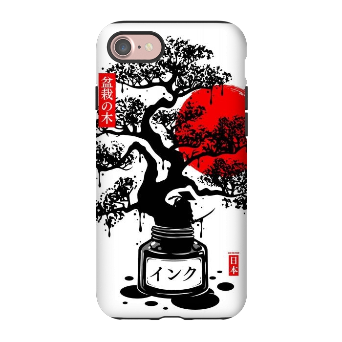 iPhone 7 StrongFit Black Bonsai Japanese Ink by LM2Kone