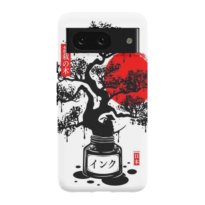 Pixel 8 StrongFit Black Bonsai Japanese Ink by LM2Kone