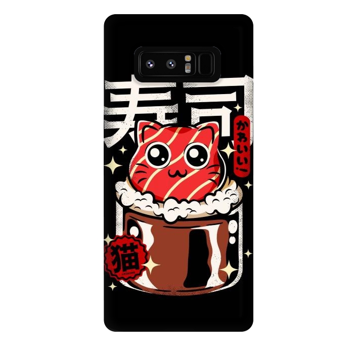 Galaxy Note 8 StrongFit Neko Sushi Cat by LM2Kone