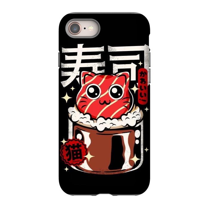 iPhone 8 StrongFit Neko Sushi Cat by LM2Kone