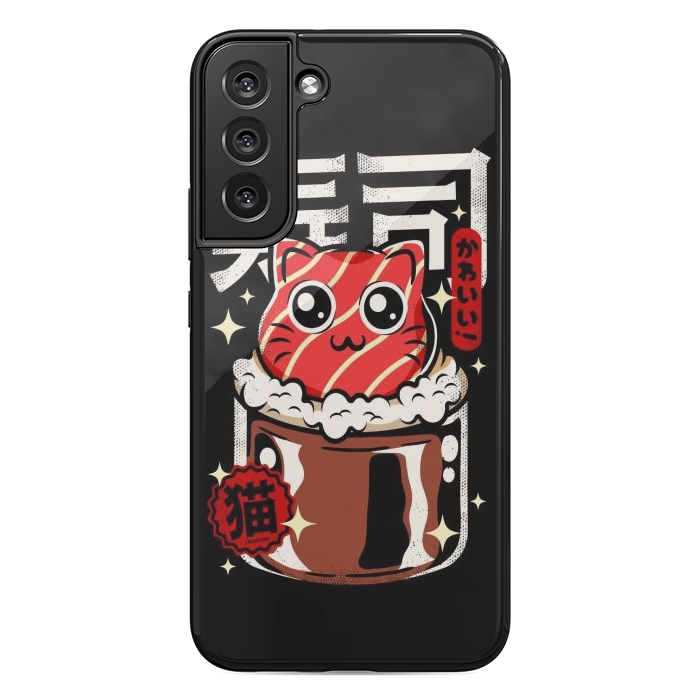 Galaxy S22 plus StrongFit Neko Sushi Cat by LM2Kone