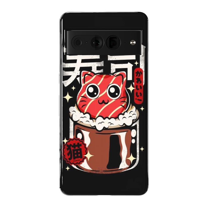 Pixel 7 Pro StrongFit Neko Sushi Cat by LM2Kone